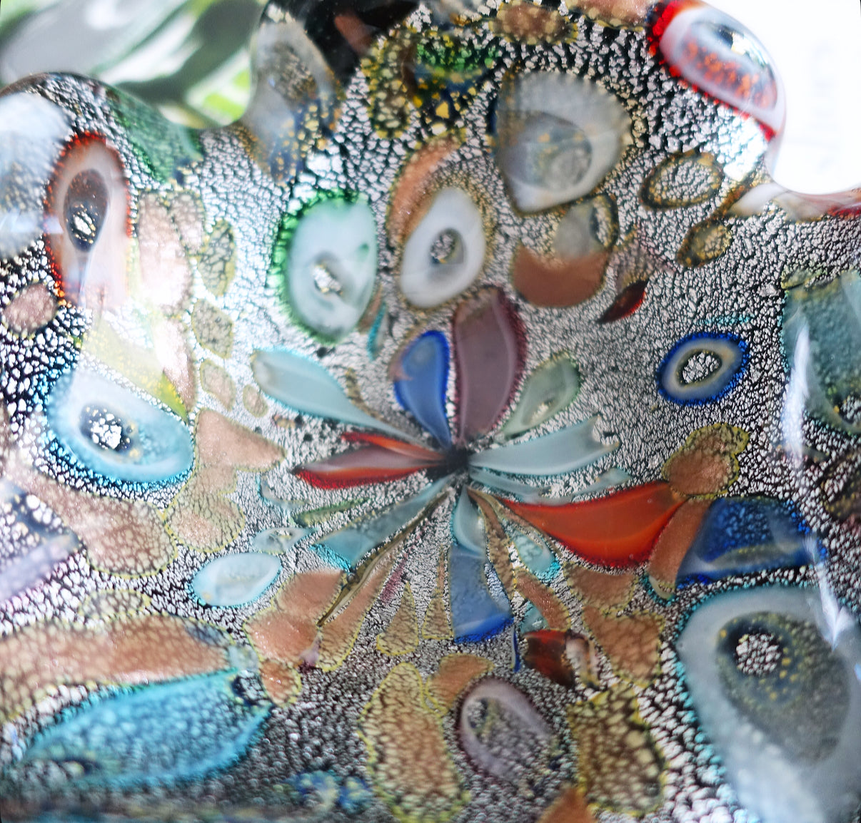 Bizantino Murano glass trinket dish