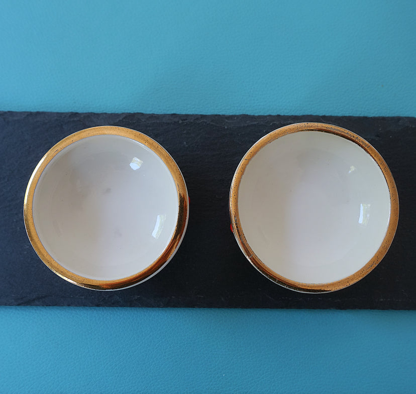 Rare pair of small porcelain Lobster bowls