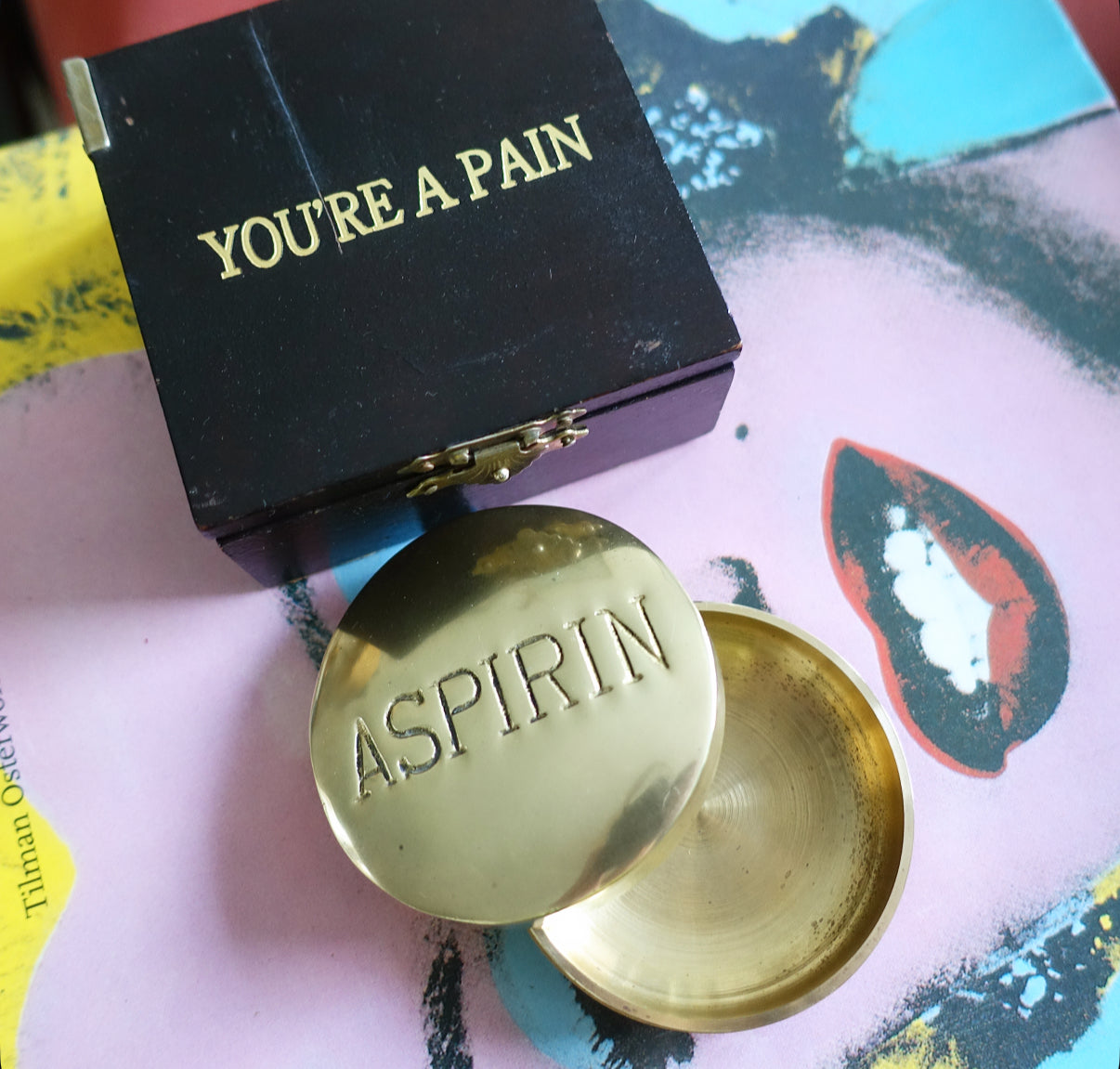 Brass Aspirin pill box