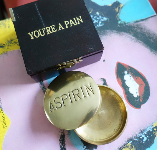 Brass Aspirin pill box