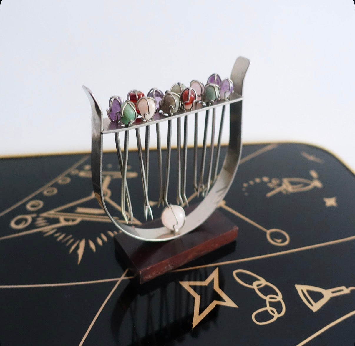Gemstone cocktail stick set