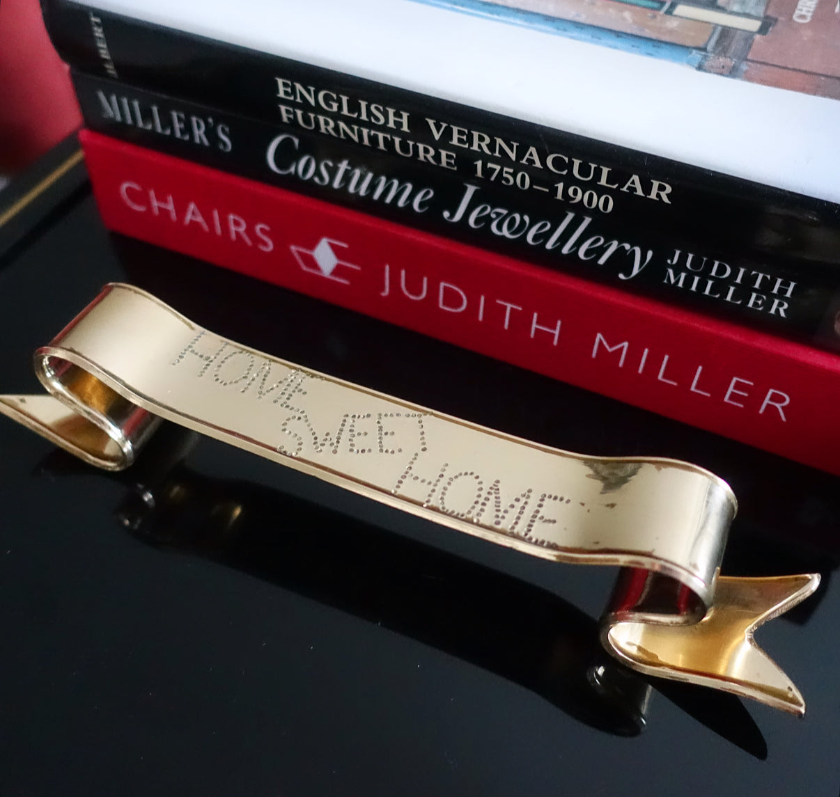 Brass Home Sweet Home ribbon