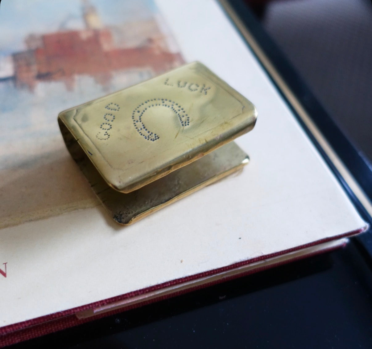 WW1 trench art matchbox holder