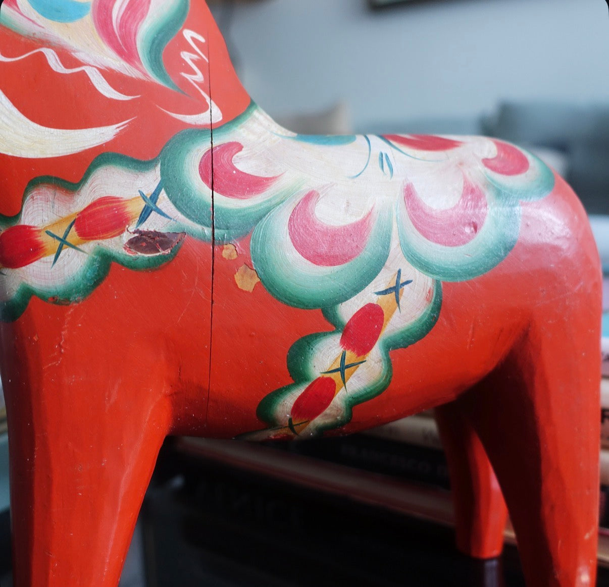 12 1/4 inch Swedish Dala horse