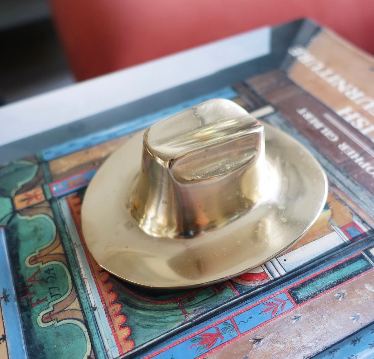J.R Dallas Stetson Cowboy hat paperweight