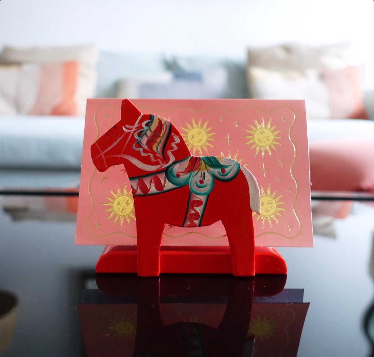 Dala horse letter holder