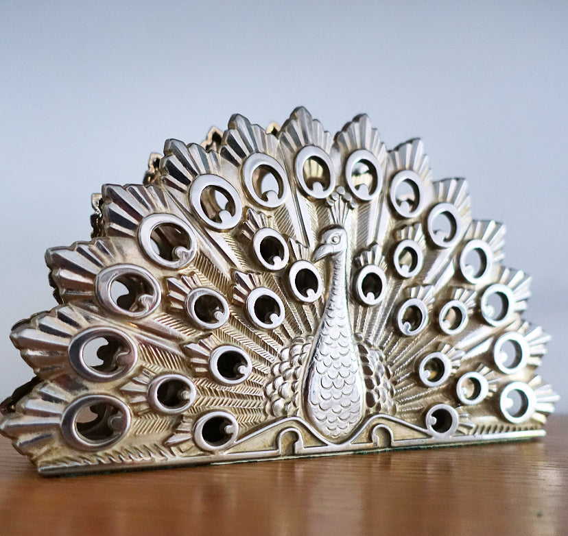 Peacock napkin holder