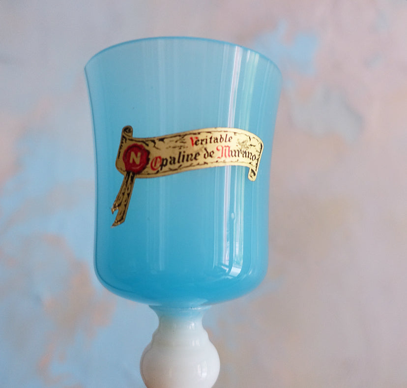 Murano glass goblet