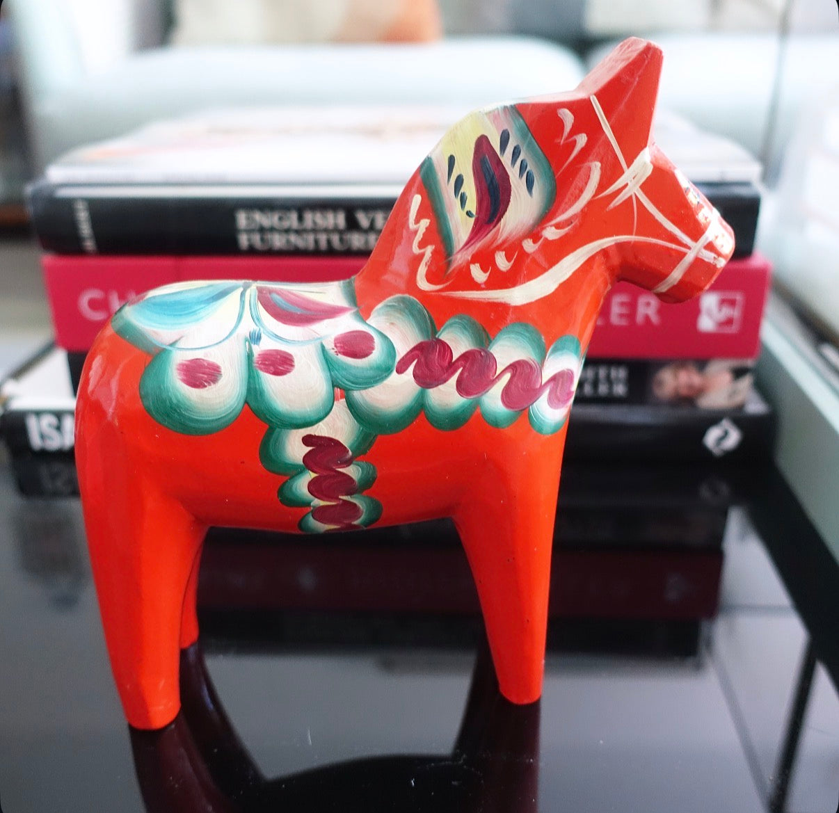 6 3/4 inch Swedish Dala horse