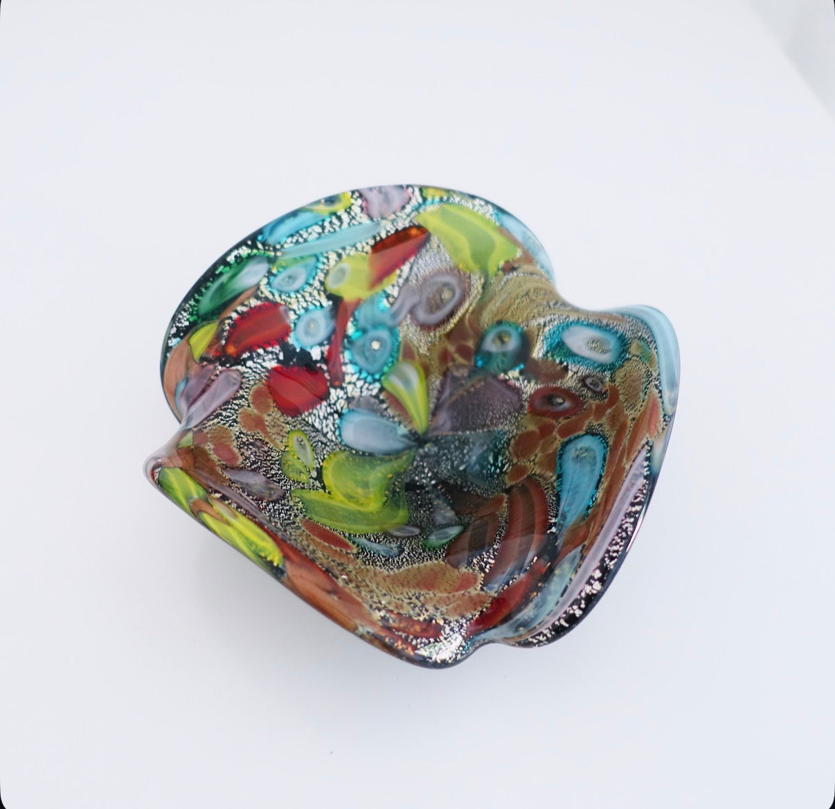 Bizantino cosmic murano glass trinket dish