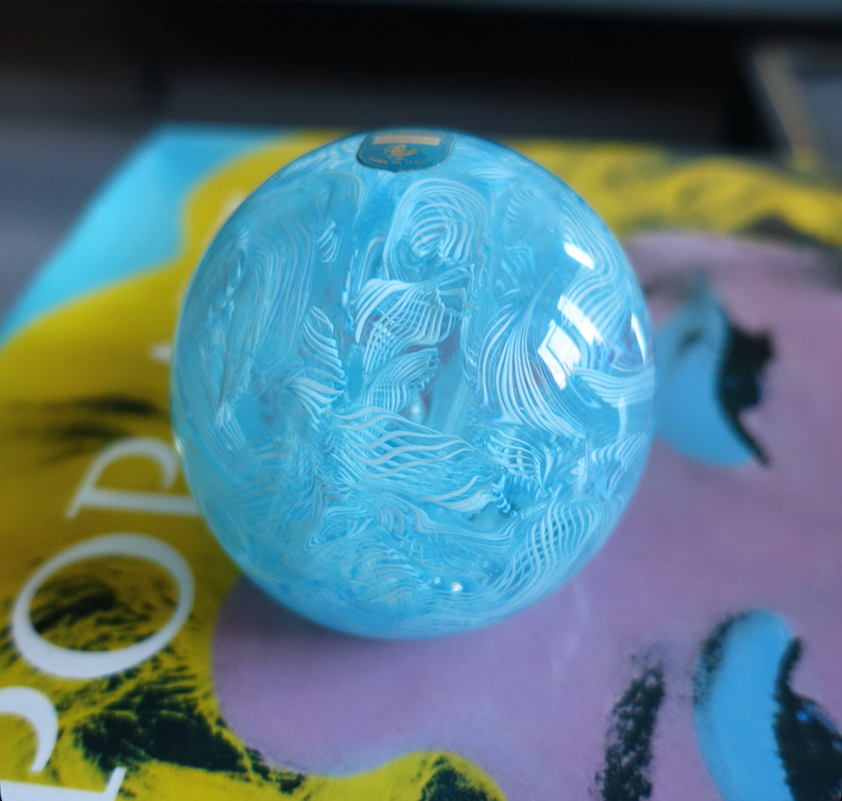 Murano glass paperweight