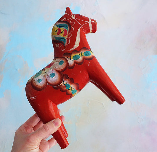 Mid-Century 8 inch Swedish Dala horse