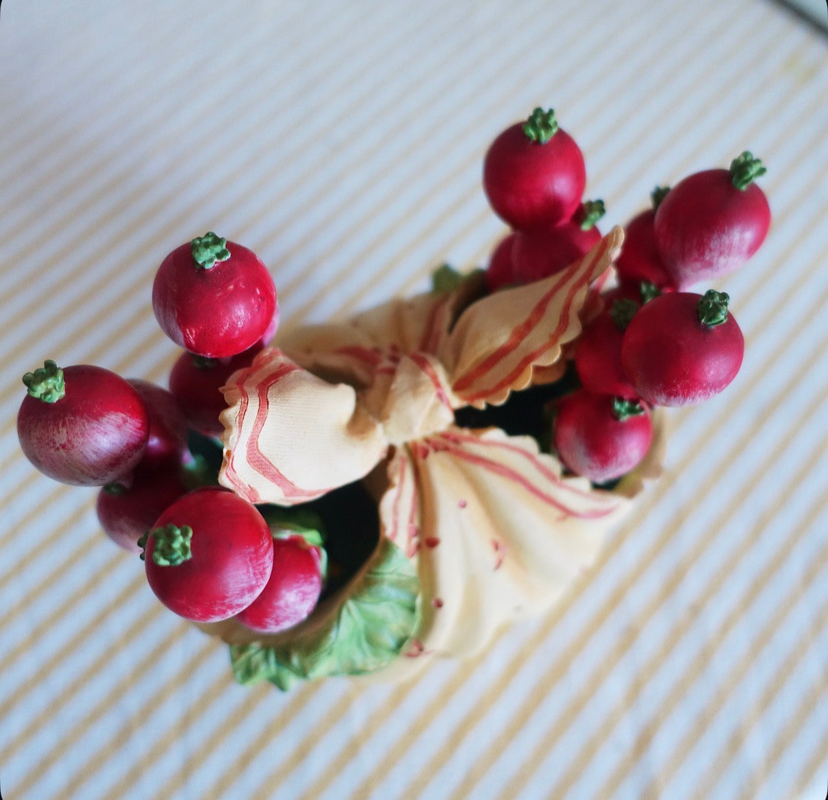 Set of six radish butter spreaders