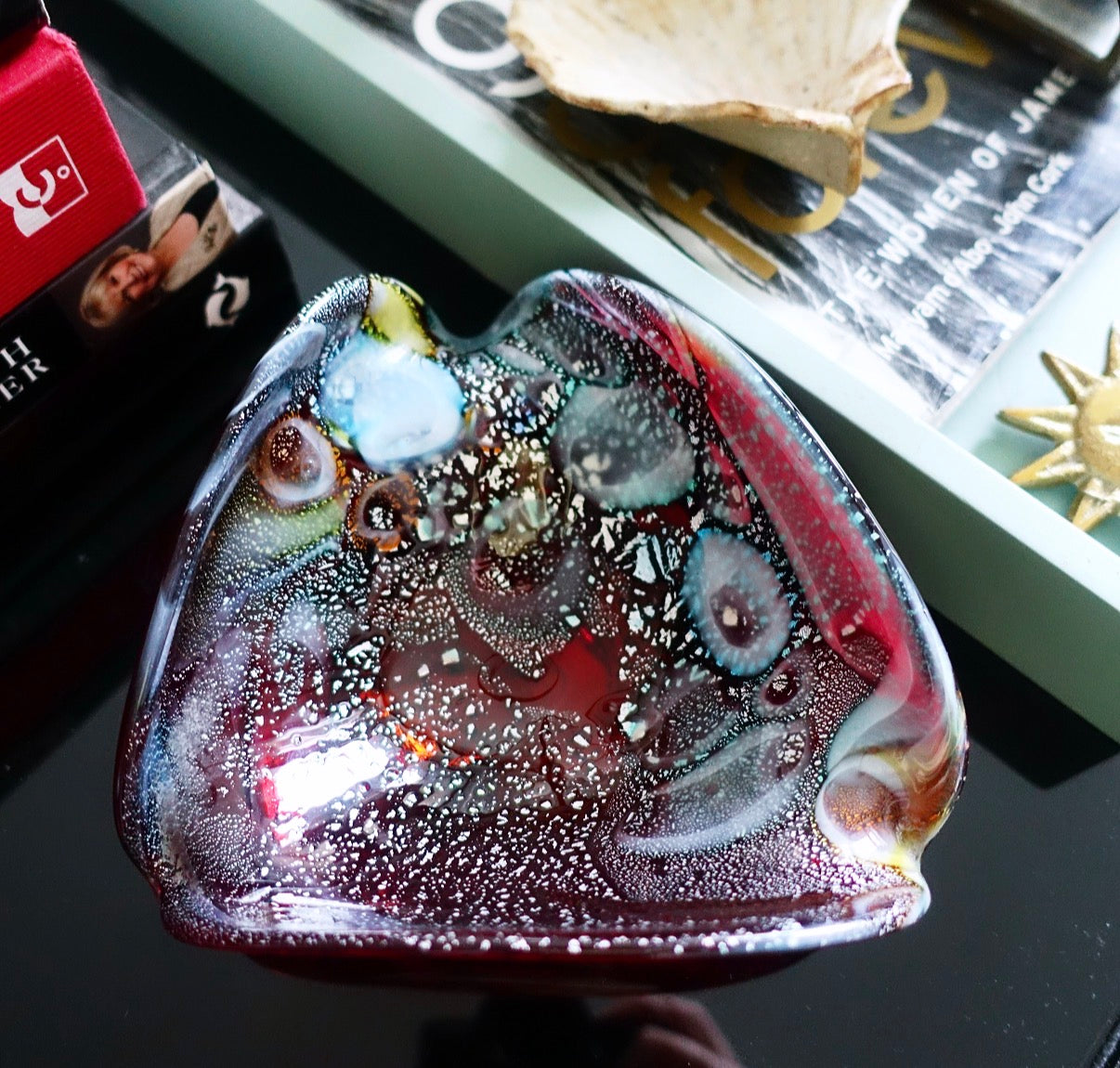 Cosmic Bizantino Murano glass trinket dish