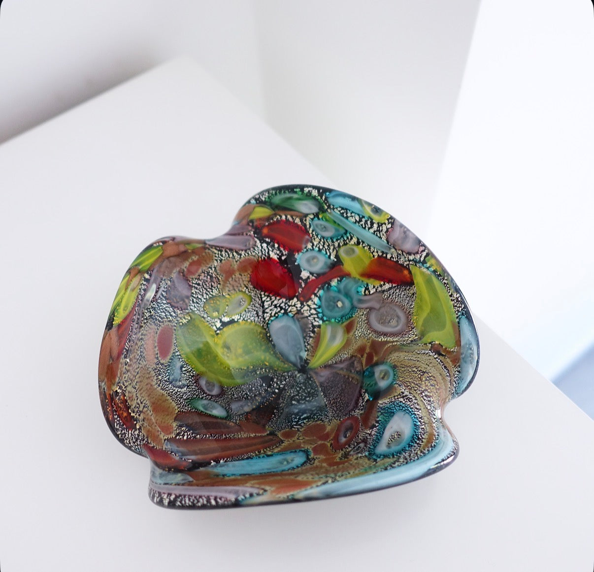 Bizantino cosmic murano glass trinket dish