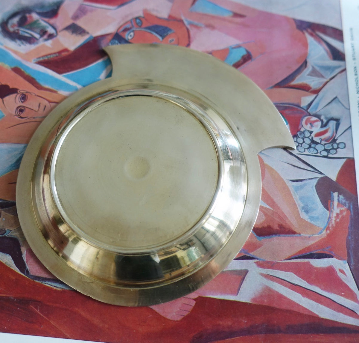Brass pocket change dish