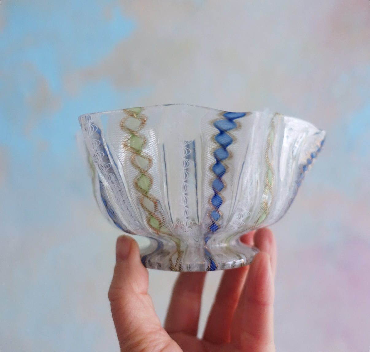 Zanfirico Murano glass bowl