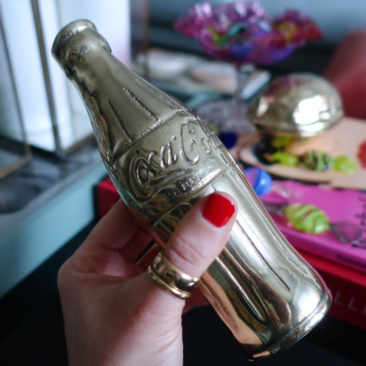 Brass Coca-Cola bottle