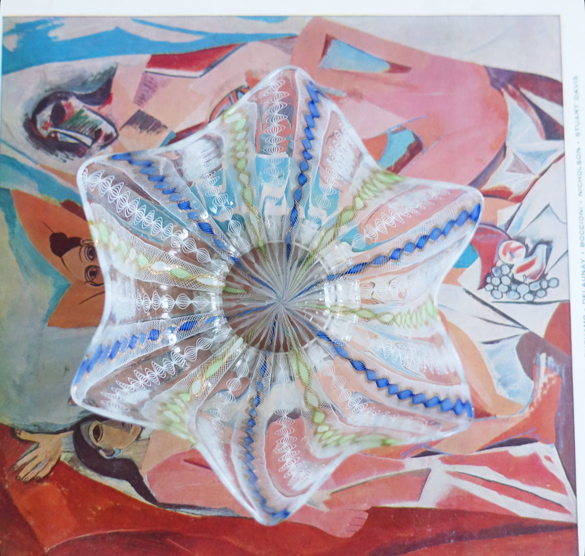 Zanfirico Murano glass bowl