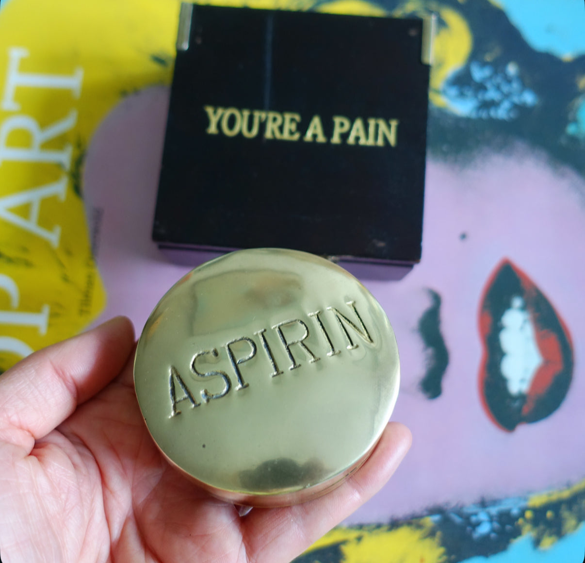 Brass Aspirin pill box