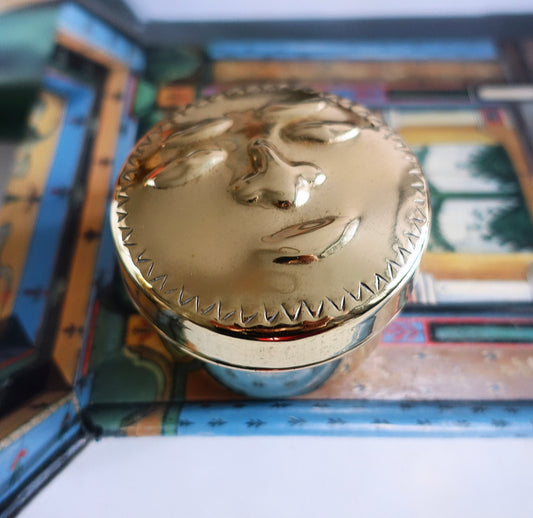 Brass sun trinket box