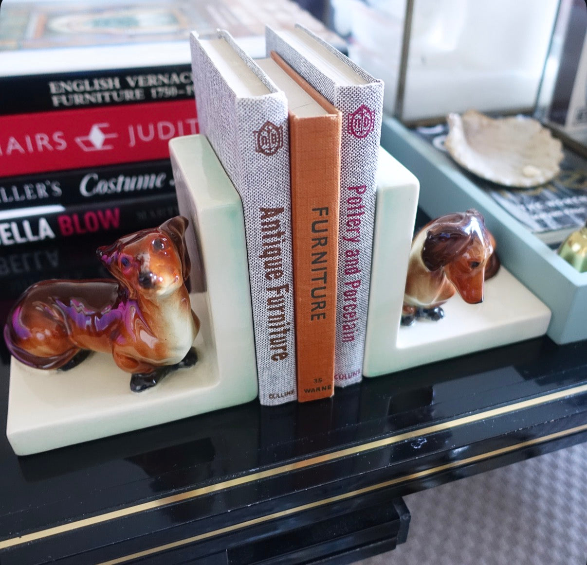 Dachshund bookends