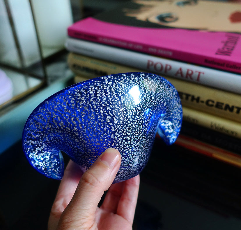 Murano glass clam shell