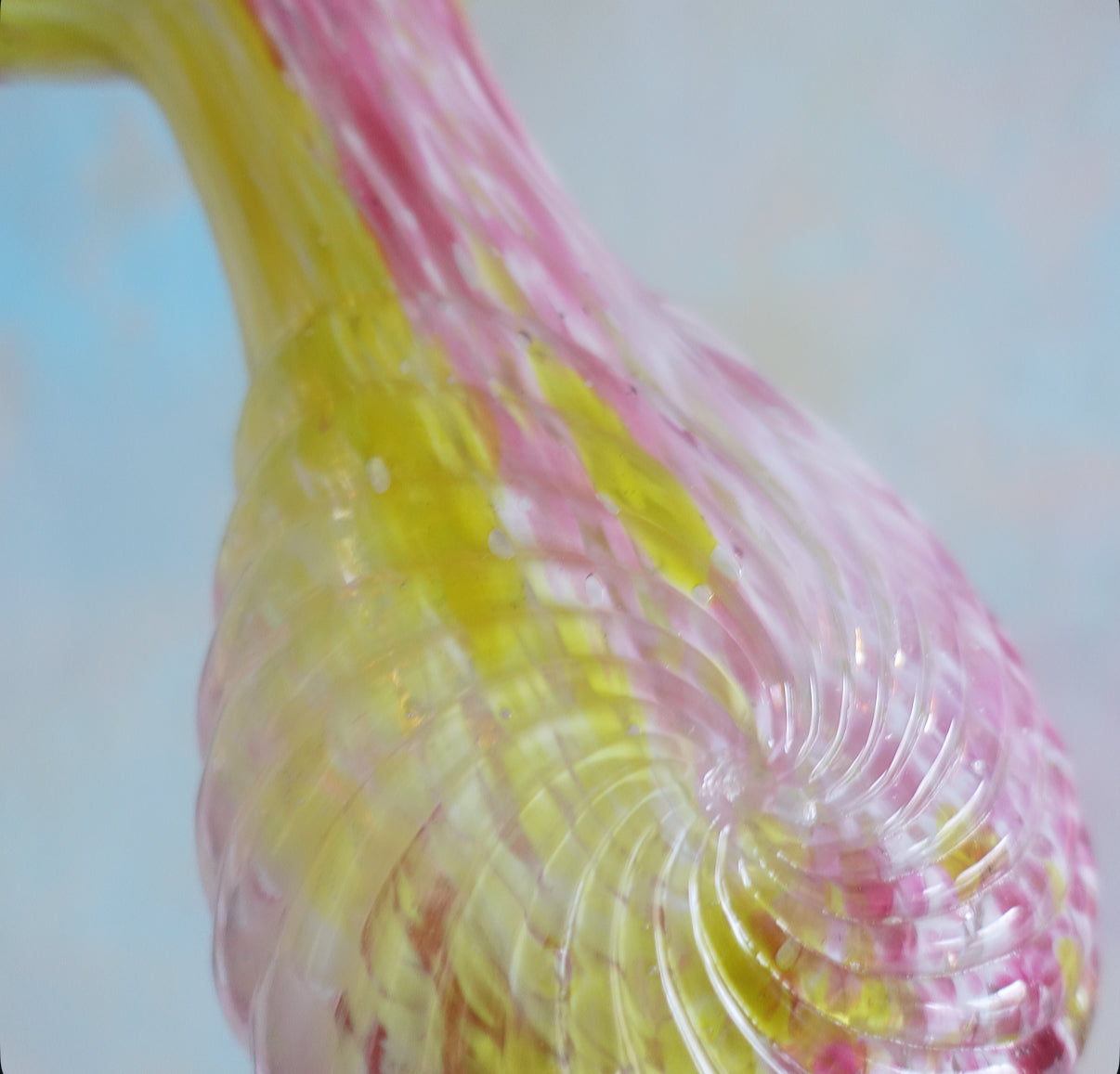 Antique glass ‘Soleil’ vase