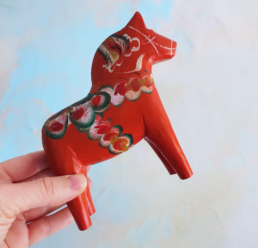 Mid-Century 5 inch Swedish Dala horse