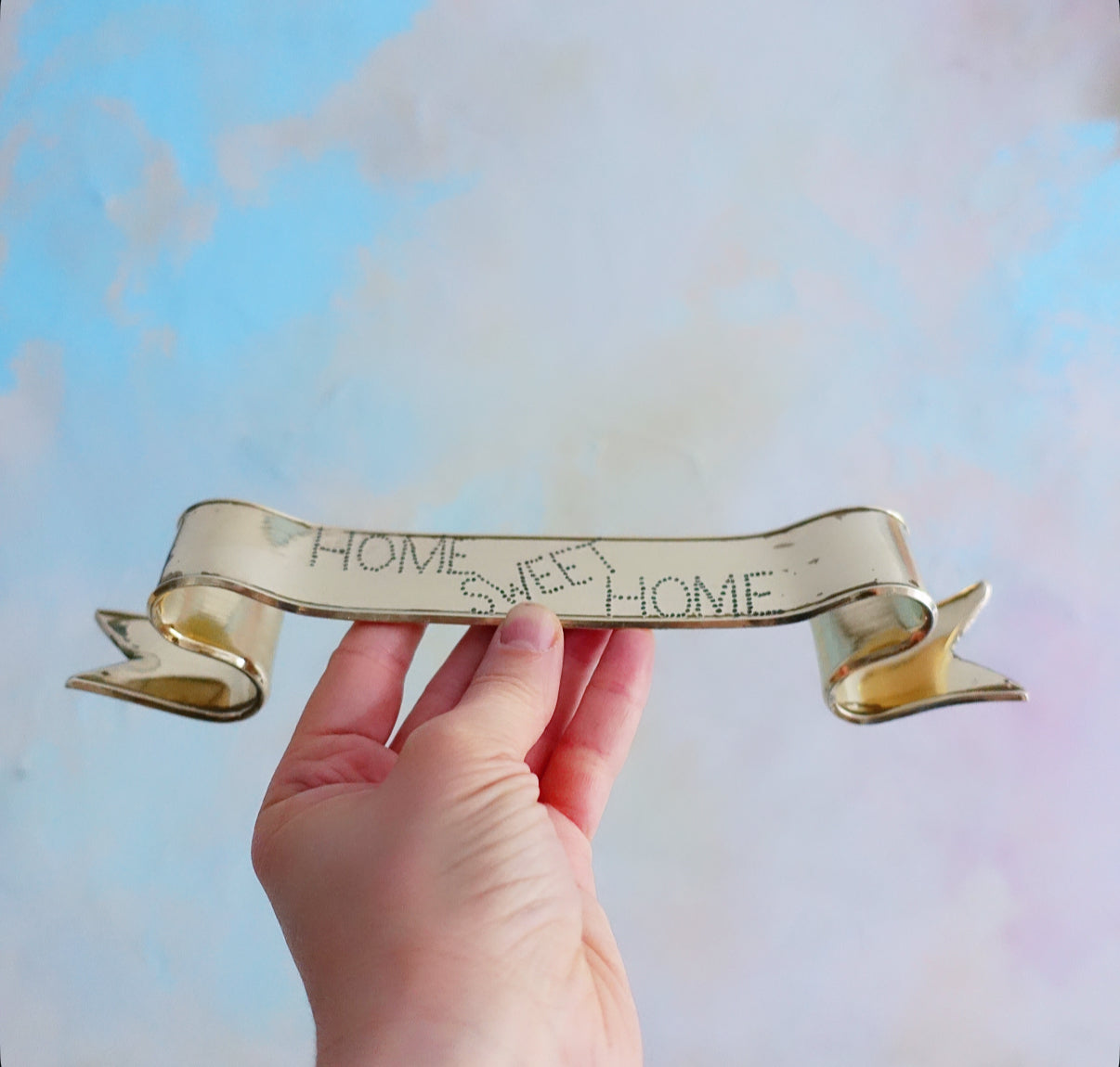 Brass Home Sweet Home ribbon