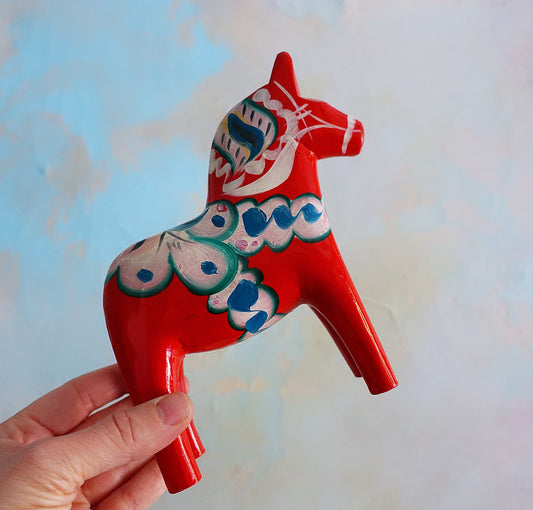 Medium red Dala Horse