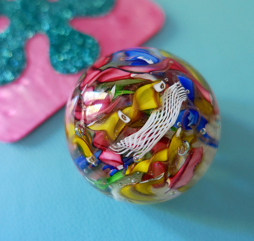 Bizantino Murano glass paperweight