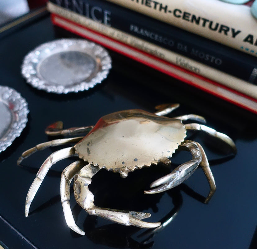 Brass Crab Ashtray