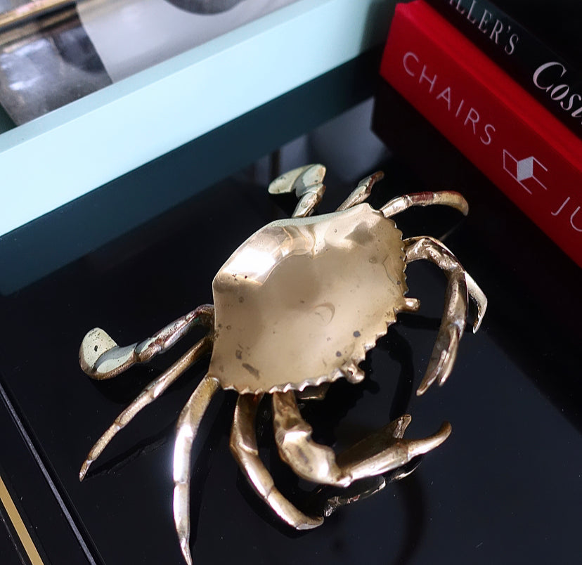 Brass Crab Ashtray