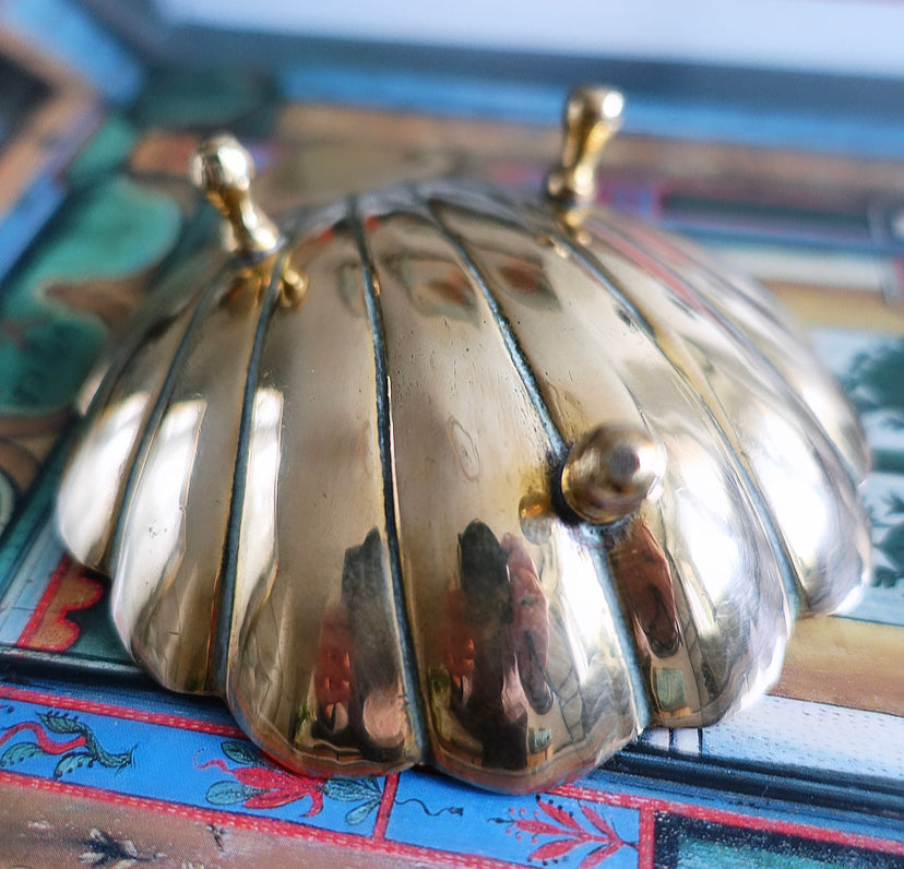 Brass Scallop Shell Trinket Dish