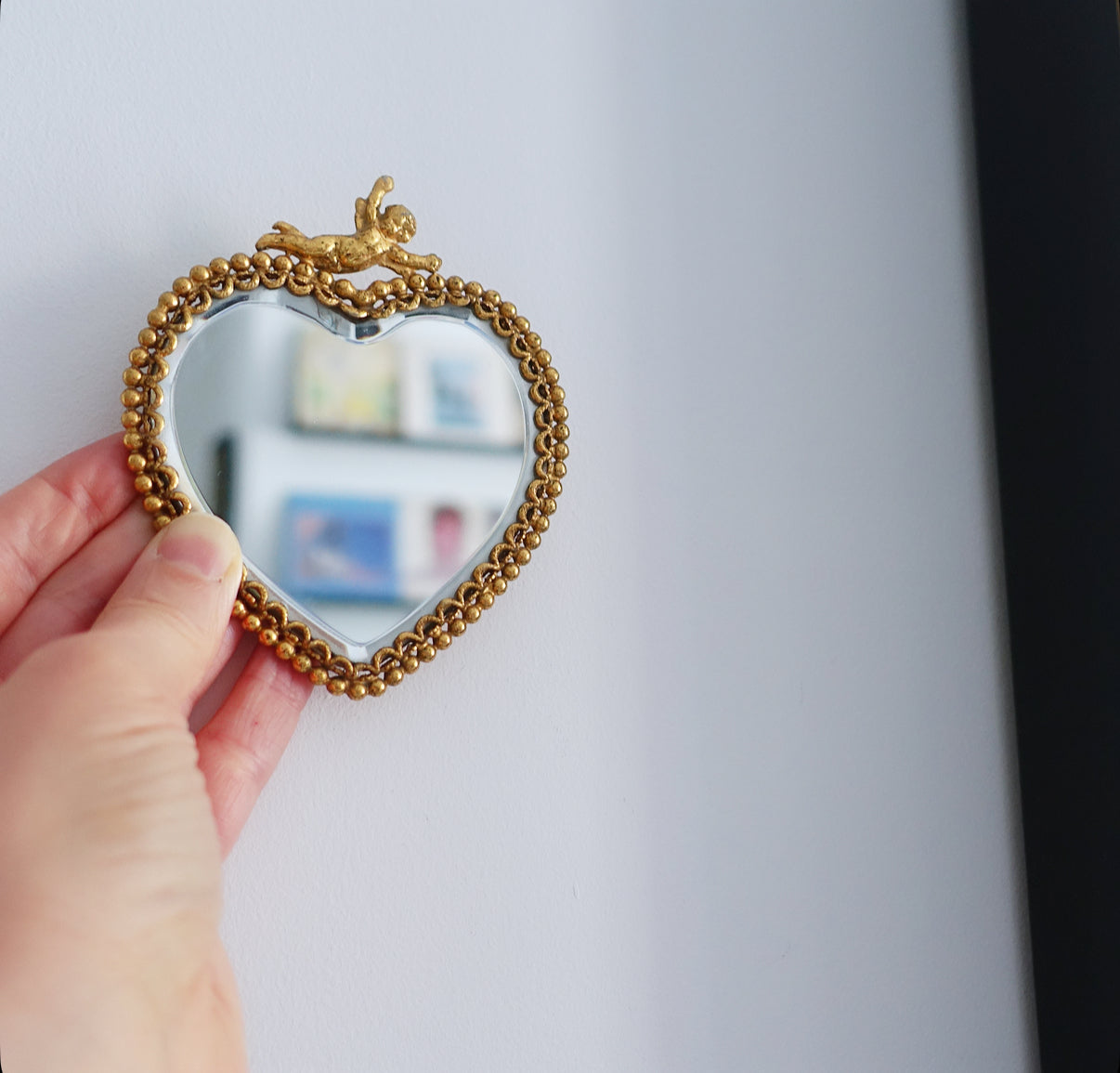 Small heart shaped mirror