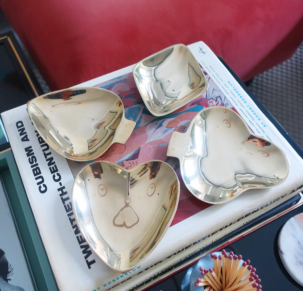 Card suit trinket dish set