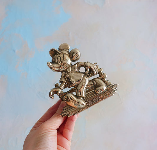 MCM brass Mickey Mouse letter holder