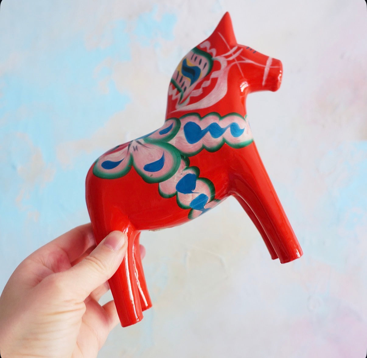 6 3/4 inch Swedish Dala horse