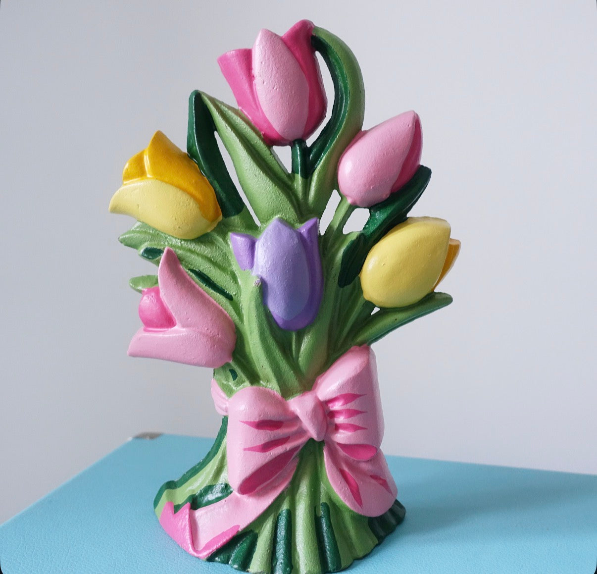 Cast iron tulip door stop