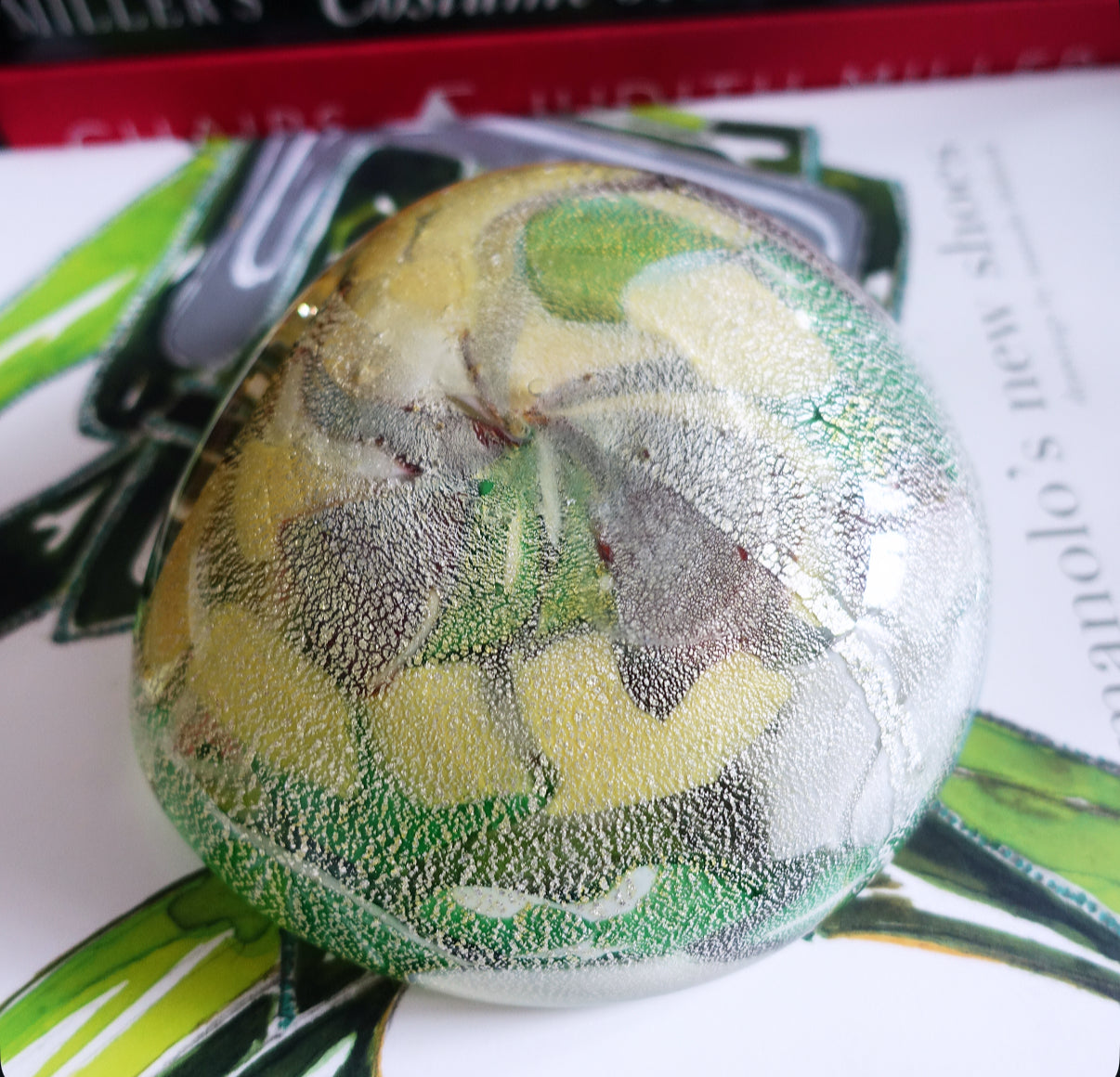 Block colour Bizantino Murano glass dish