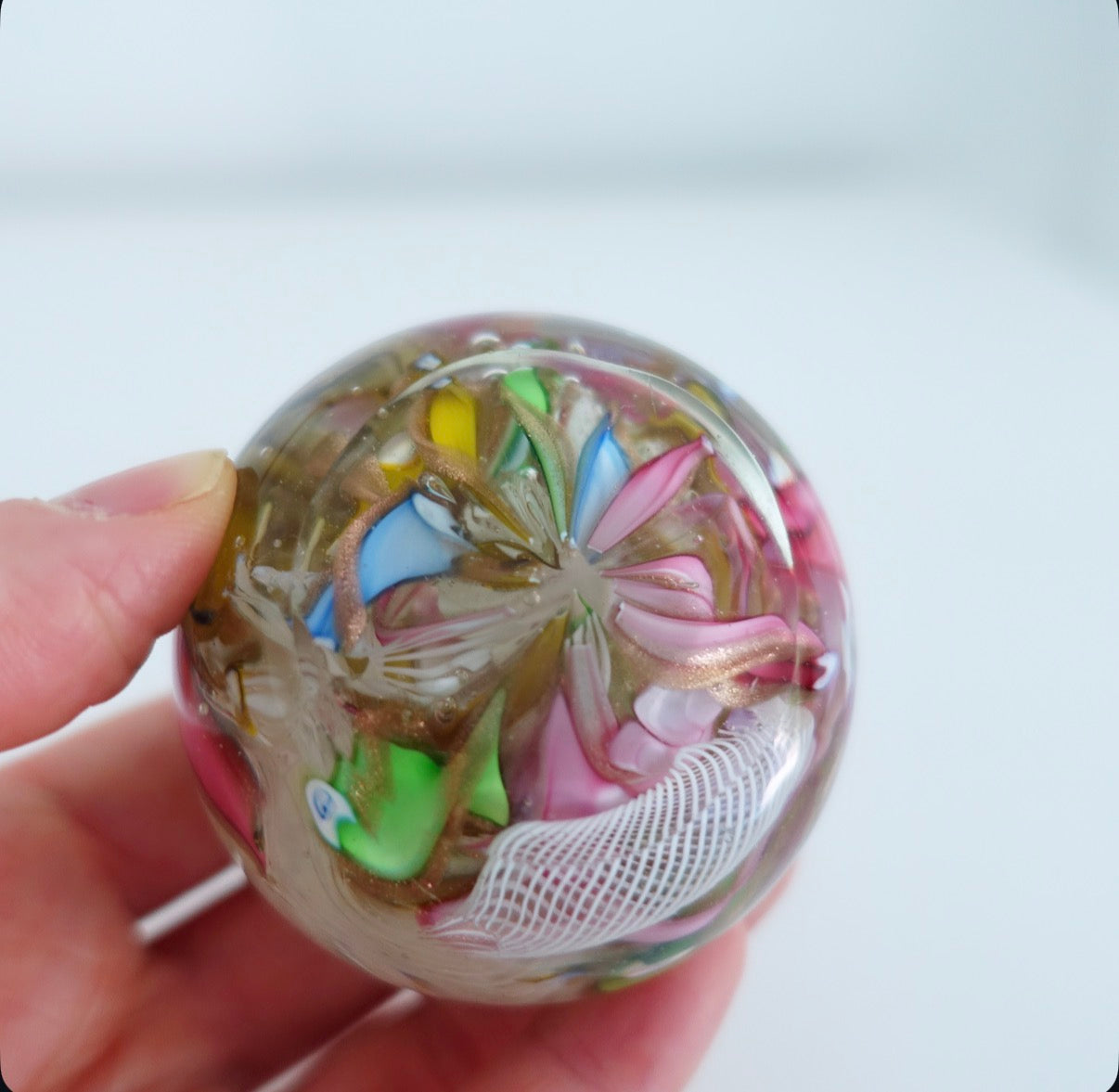Bizantino murano glass paperweight (D)