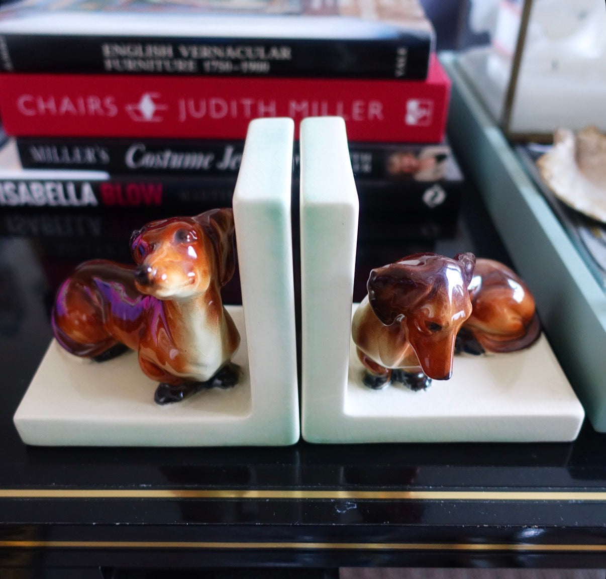 Dachshund bookends