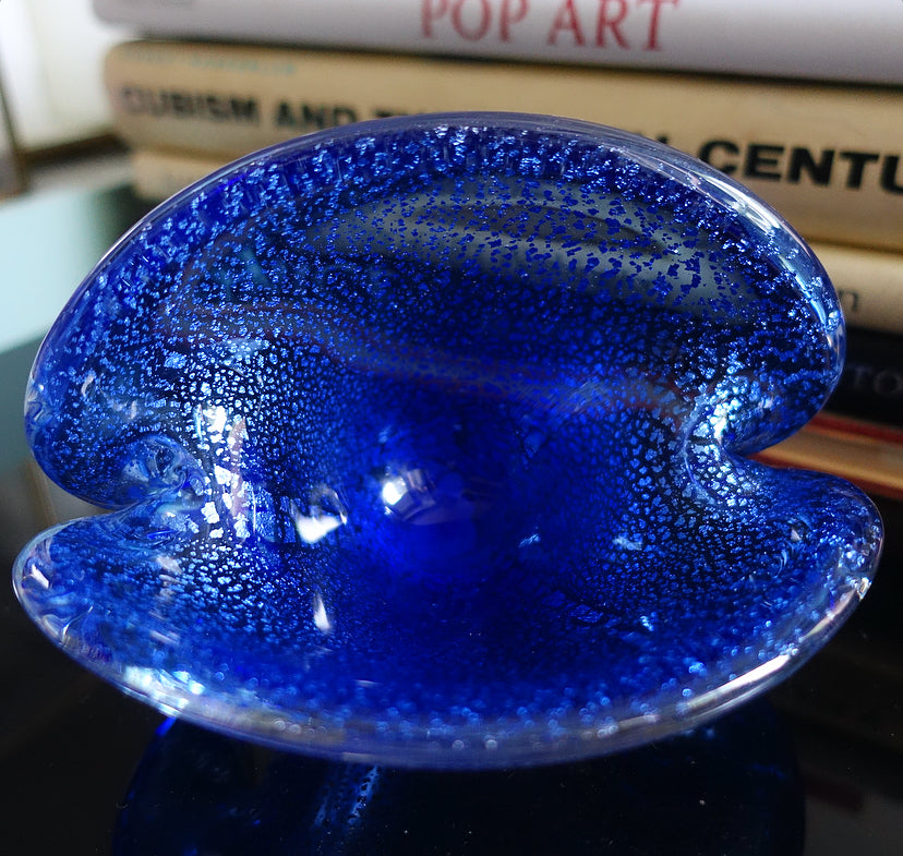 Murano glass clam shell