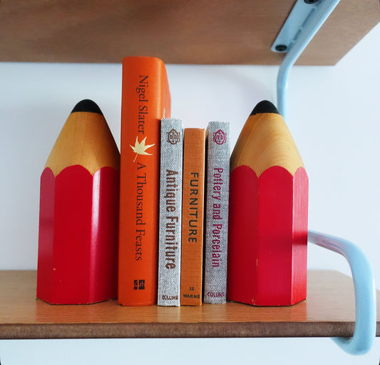 Pair of pencil bookends