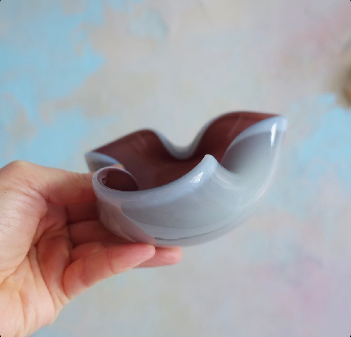 Barbini Murano glass trinket dish