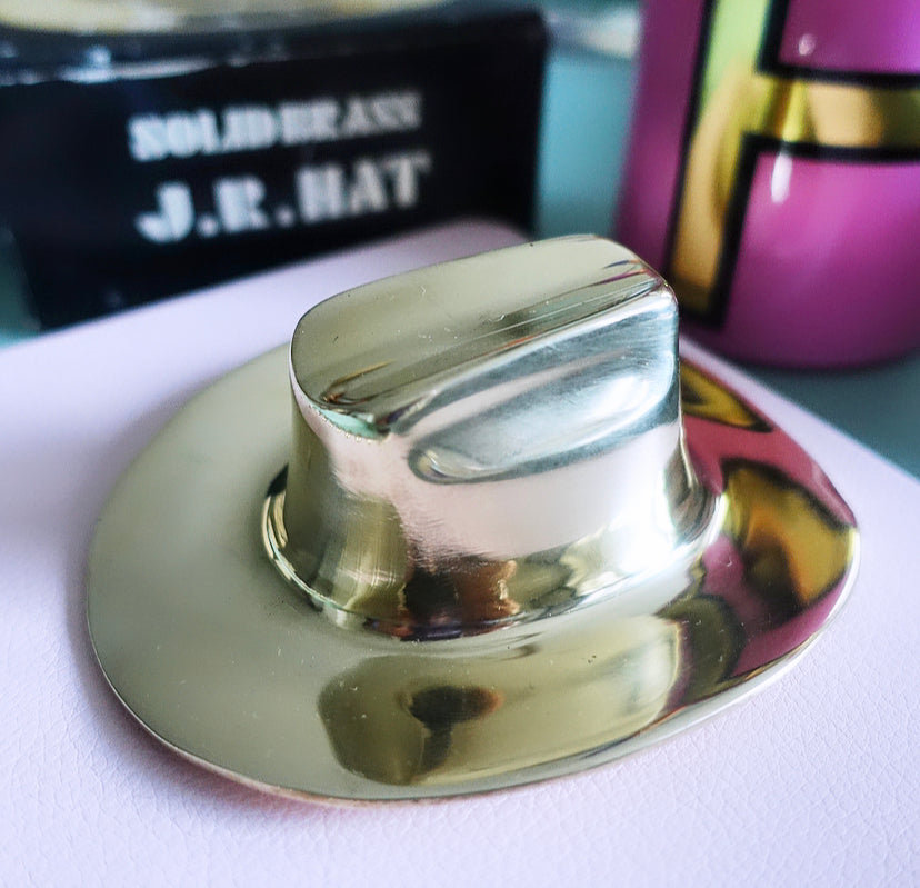 Brass Hat Paperweight