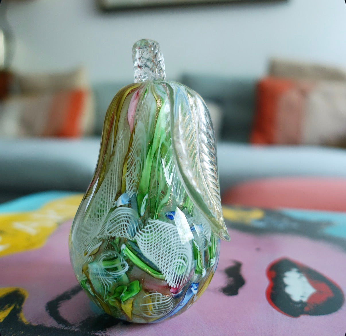 Bizantino Murano glass pear