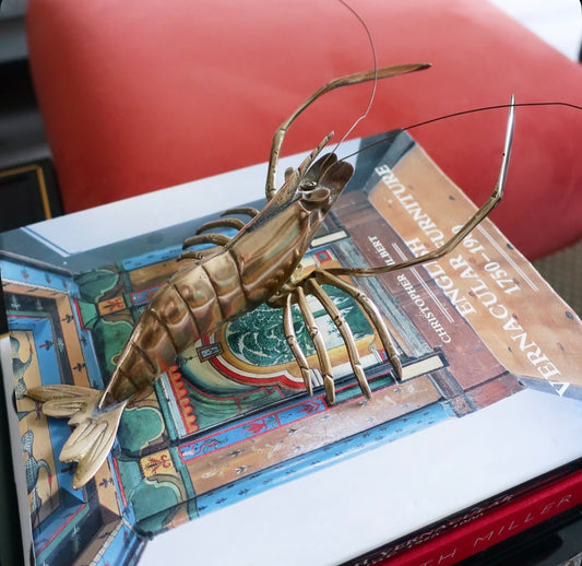 Decorative brass langoustine