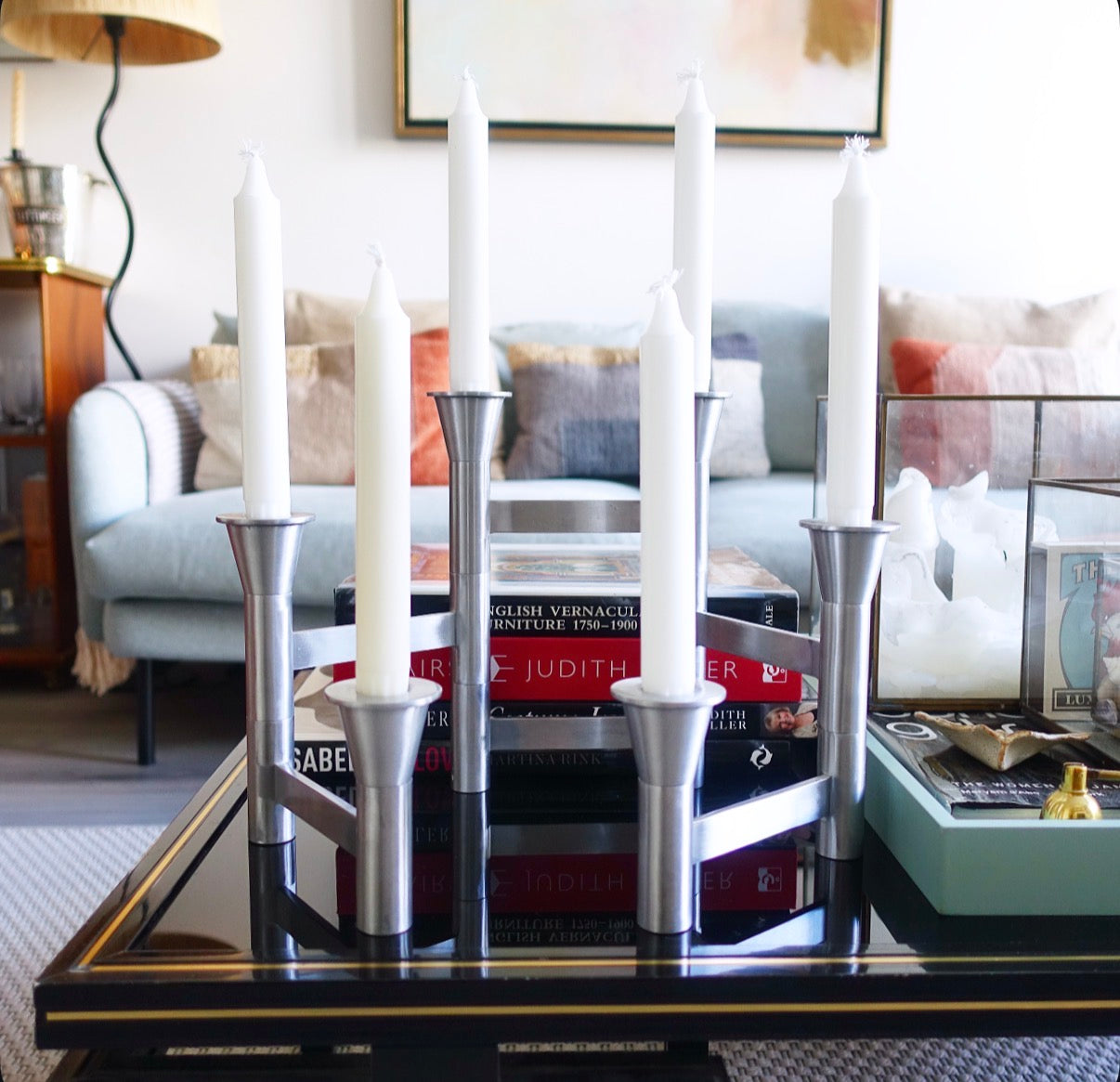 Stainless steel candle holder